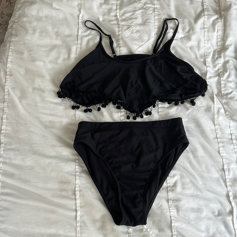 Black Pom Pom bikini